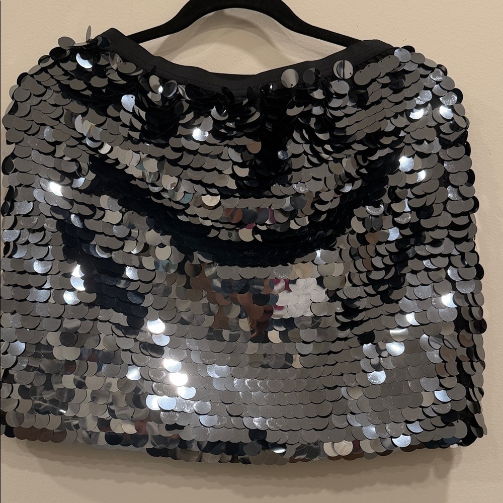 Sequin grey sequin Skirt